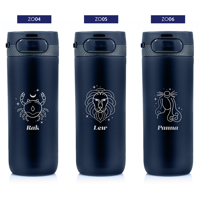 Kubek termiczny Majestic Sport Nord 600 ml granatowy - Znak Zodiaku