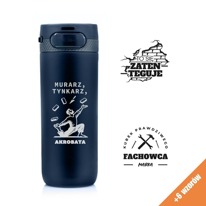 Kubek termiczny Majestic Sport Nord 600 ml niebieski - dla budowlańca