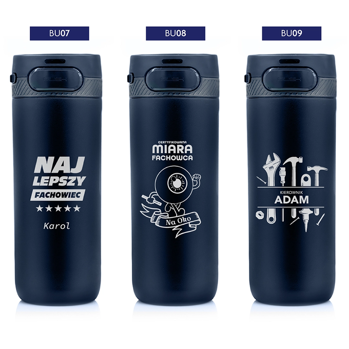 Kubek termiczny Majestic Sport Nord 600 ml niebieski - dla budowlańca