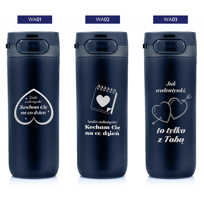 Kubek termiczny Majestic Sport Nord 600 ml niebieski - na Walentynki