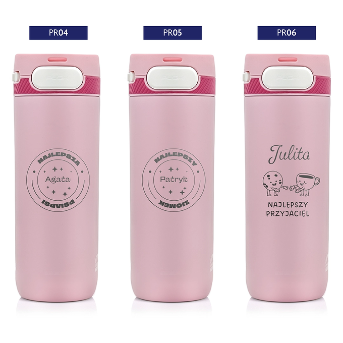 Kubek termiczny Majestic Sport Nord 600 ml różowy - dla przyjaciela