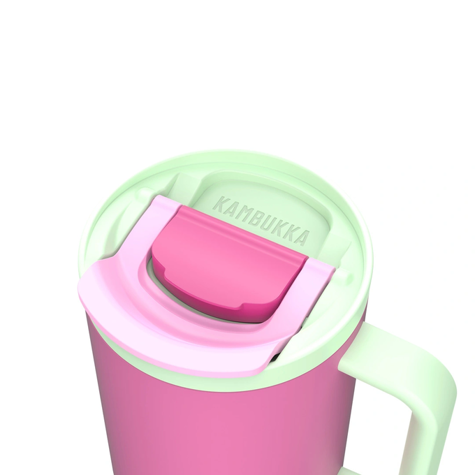 Kubek termiczny ze słomką teleskopową Kambukka Rio 950 ml Bubblegum Mint
