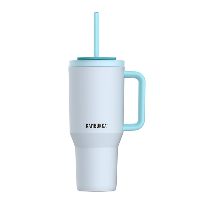 Kubek termiczny ze słomką teleskopową Kambukka Rio 950 ml Frosty Coconut