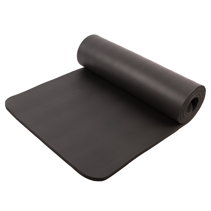 Mata do ćwiczeń i jogi Majestic Sport NBR ESTERA 183x61x1,5 cm czarna