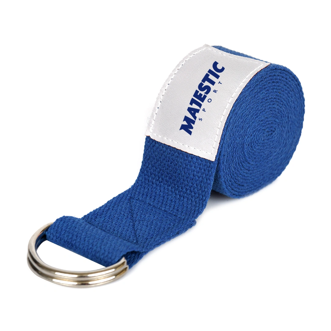Pasek do jogi Majestic Sport YOGA niebieski