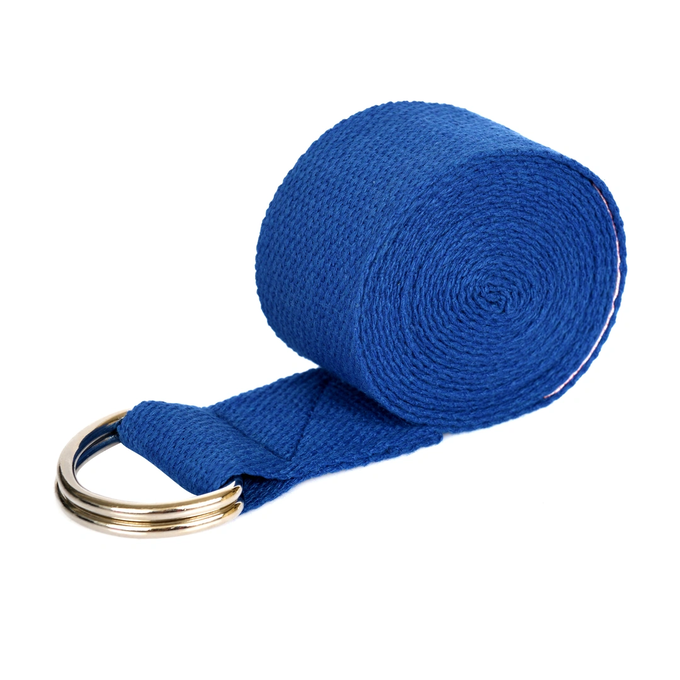 Pasek do jogi Majestic Sport YOGA niebieski