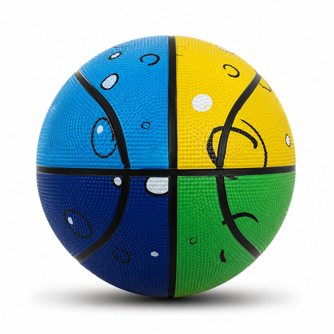 Piłka do koszykówki Majestic Sport Bubble multicolor r. 4