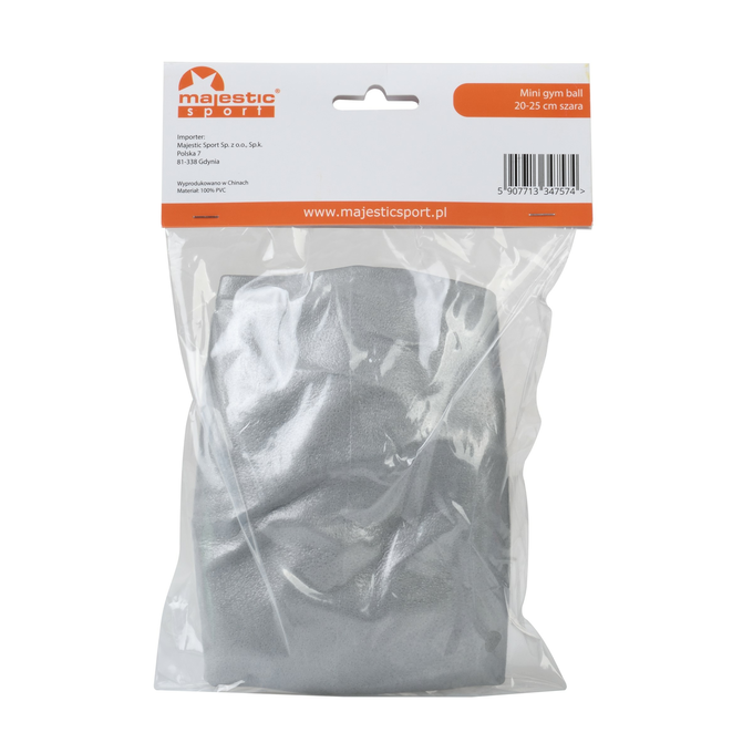 Piłka gimnastyczna Majestic Sport MiniGYMball 20-25 cm szara