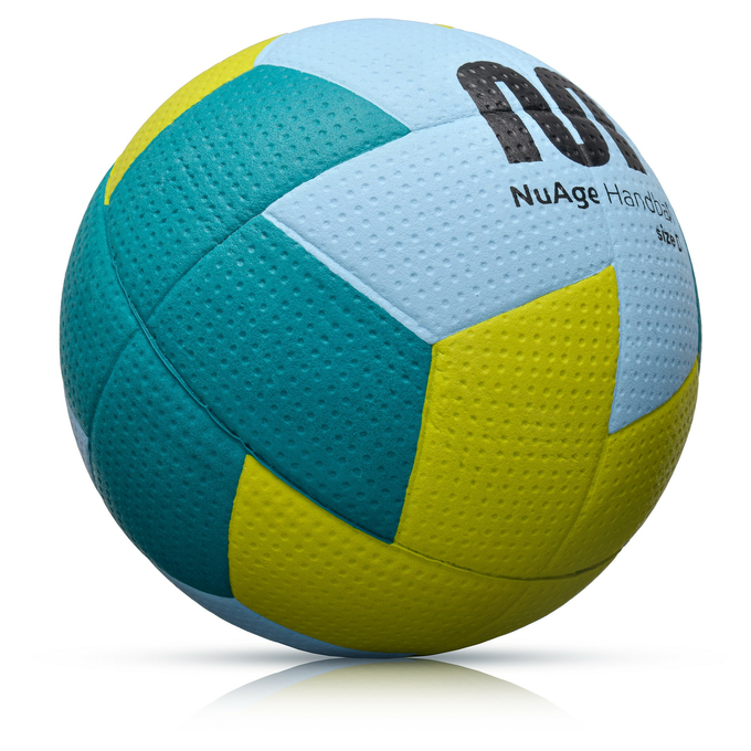 Piłka ręczna Meteor Nuage r. 0 niebiesko-żółta