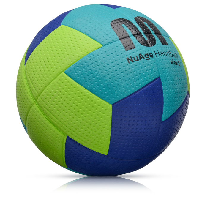 Piłka ręczna Meteor Nuage r. 2 zielony-granatowy