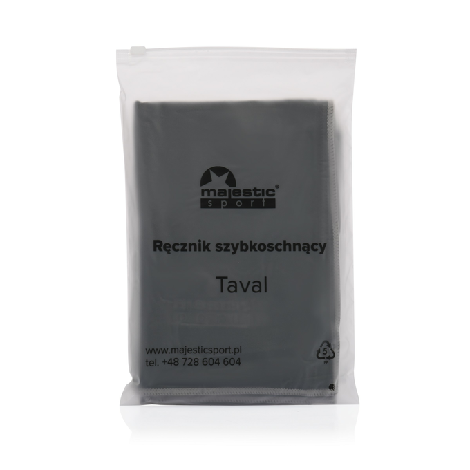 Ręcznik szybkoschnący Majestic Sport Taval czarny
