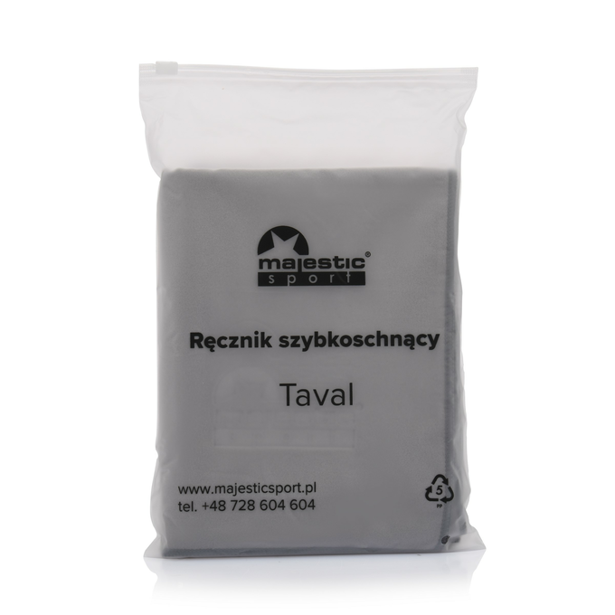 Ręcznik szybkoschnący Majestic Sport Taval szary