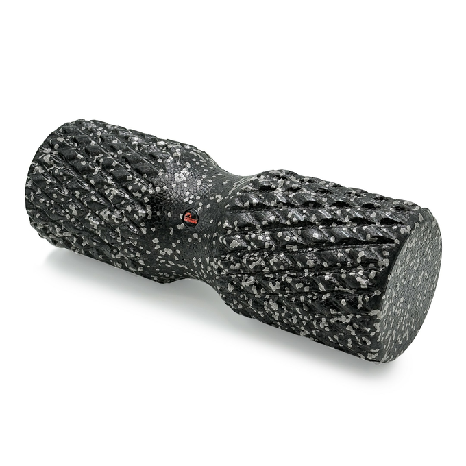 Roller do masażu Majestic Sport TENSO DOBLE 42x15 cm z wypustkami czarno-szary