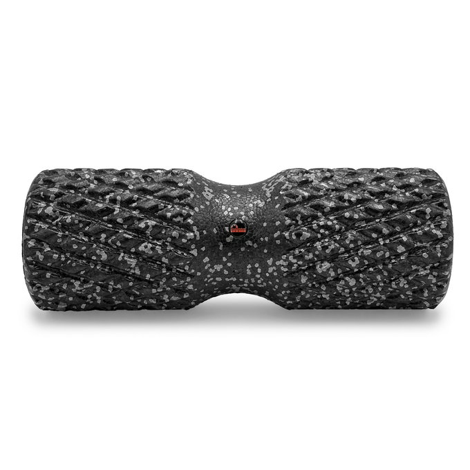 Roller do masażu Majestic Sport TENSO DOBLE 42x15 cm z wypustkami czarno-szary