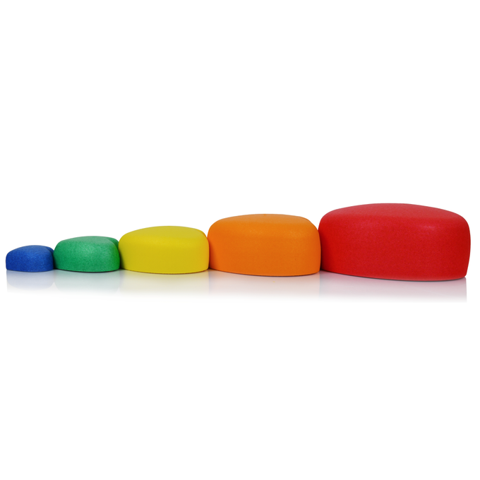 Ścieżka sensoryczna 5-częściowa Majestic Sport ROCKS 28 cm serca tęczowe