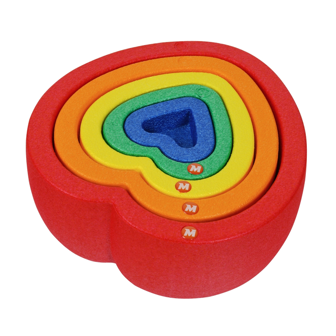 Ścieżka sensoryczna 5-częściowa Majestic Sport ROCKS 28 cm serca tęczowe