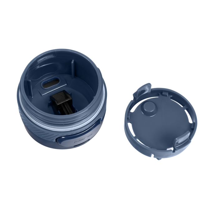 Zakrętka z blokadą od niebieskiego kubka termicznego o pojemności 600 ml, Majestic Sport Nord