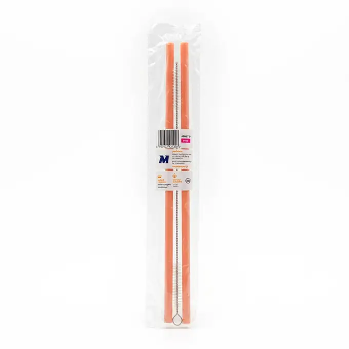 Zapasowe słomki do kubka Majestic Sport Uno 1200 ml ze szczoteczką - zestaw różowy