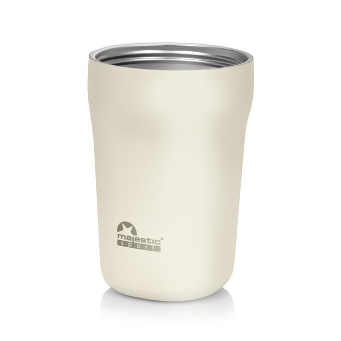Zestaw dla dwojga - Kubeki termiczne ze słomką Majestic Sport Jelly 650 ml oraz Majestic Sport Hoody 420 ml (biały)