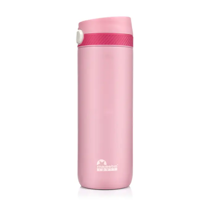 Zestaw prezentowy z kubkiem termicznym Majestic Sport Nord 600 ml różowy