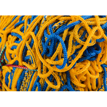 Siatka do bramki 5x2 PP/b 3 mm 80/150 żółto-niebieska