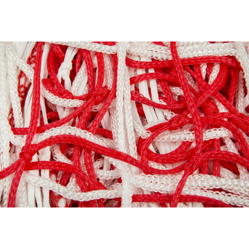 Siatka do bramki typu Żak 3x1,55 PE 3 mm 80/100 biało-czerwona