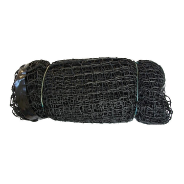 Siatka do tenisa ziemnego PRO z fartuchem PE 2 mm czarna