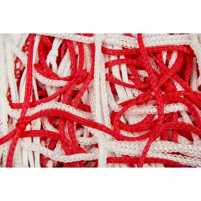 Siatka do bramki 5x2 PE 3 mm 80/150 biało-czerwona
