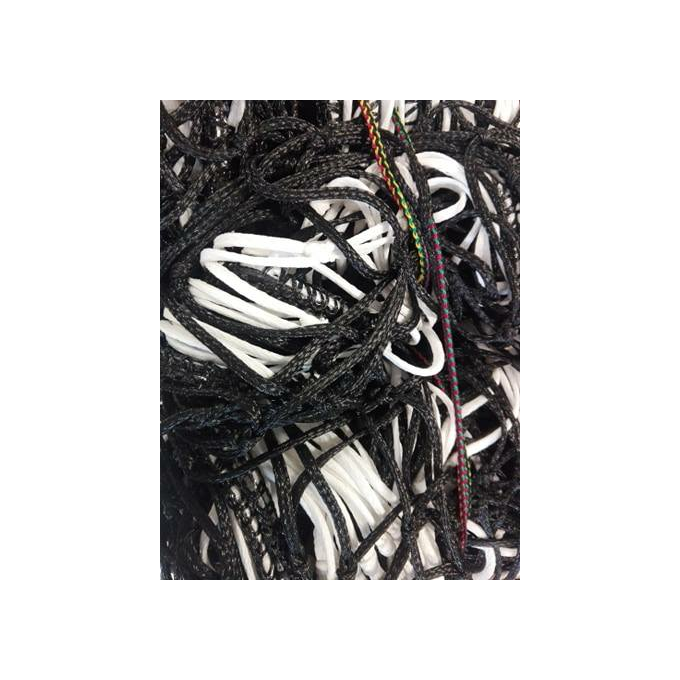 Siatka do bramki typu Żak 3x1,55 PE 4 mm 80/100 biało-czarna