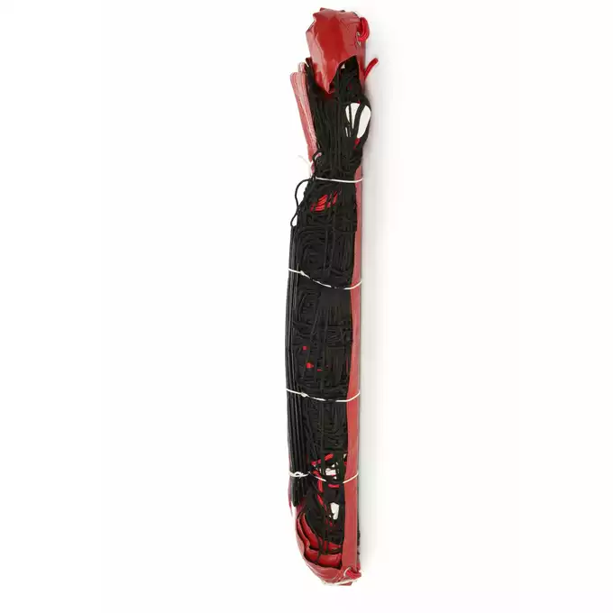 Siatka do siatkówki plażowej profesjonalna z antenkami czerwona