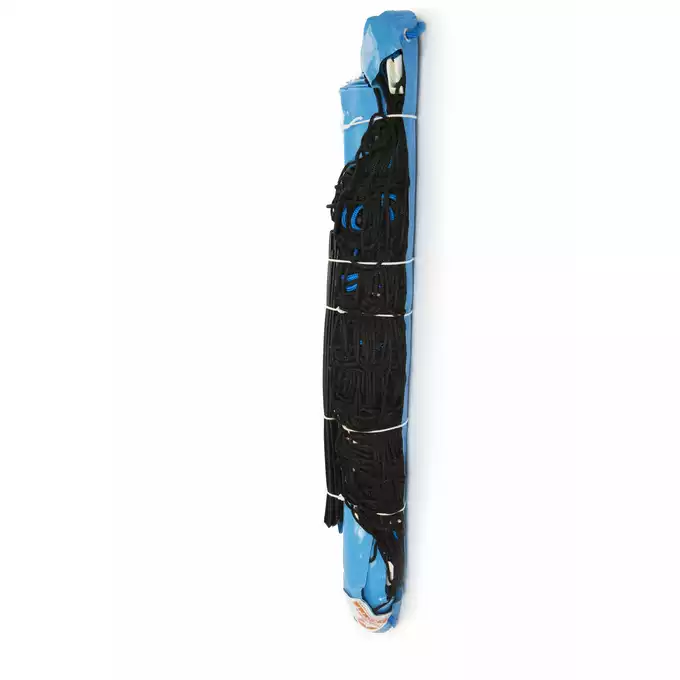 Siatka do siatkówki plażowej profesjonalna z antenkami niebieska