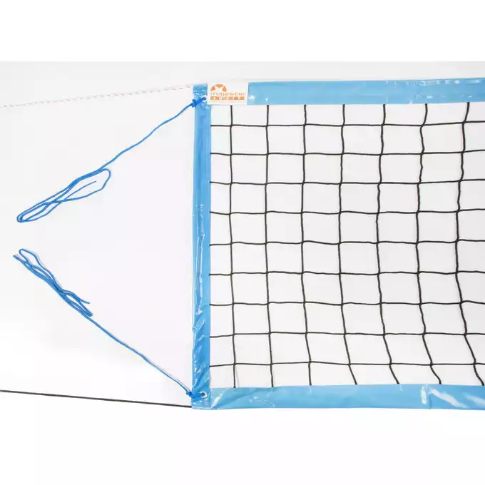 Siatka do siatkówki plażowej profesjonalna z antenkami niebieska