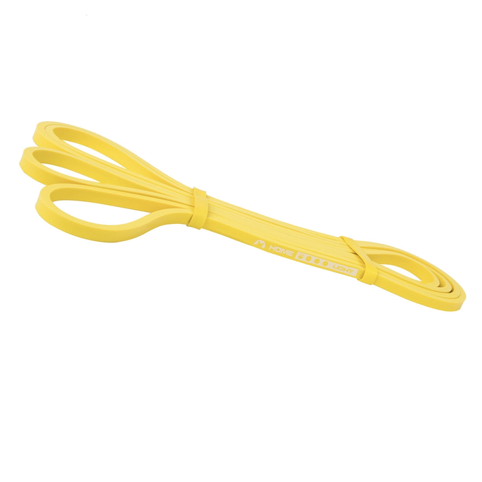 Żółta guma Home Band Light, Majestic Sport, idealna do lekkich ćwiczeń