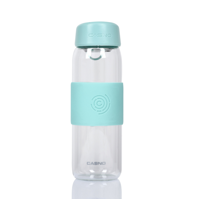 Butelka szklana na wodę Casno Michigan 600 ml zielona