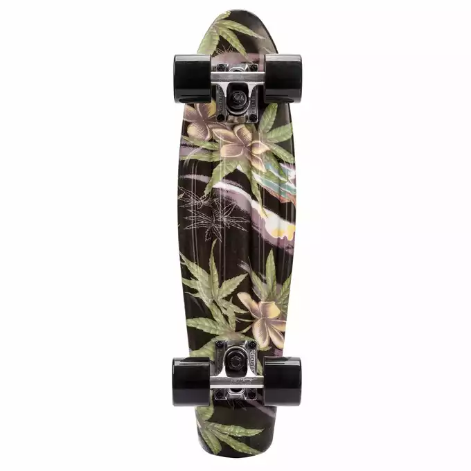 Deskorolka Fiszka Meteor Multikolor Flowers czarna