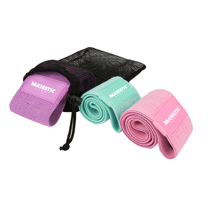 Zestaw gum do ćwiczeń Majestic Sport HIP BAND (3 szt)