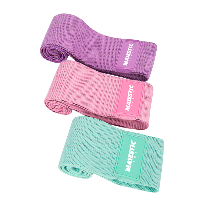 Zestaw gum do ćwiczeń Majestic Sport HIP BAND (3 szt)