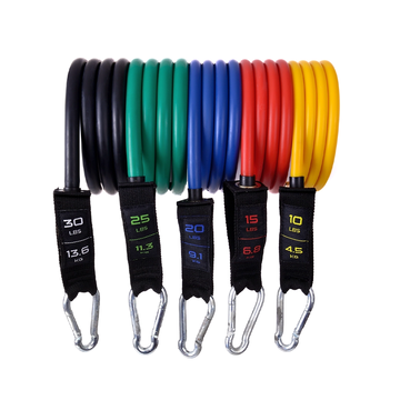 Zestaw gum oporowych do ćwiczeń ekspander PRO Majestic Sport 5 sztuk