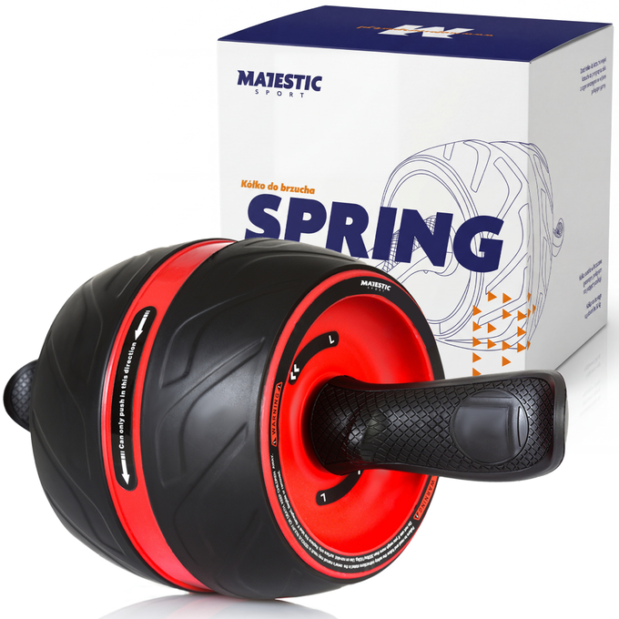 Kółko do ćwiczeń ze sprężyną Majestic Sport