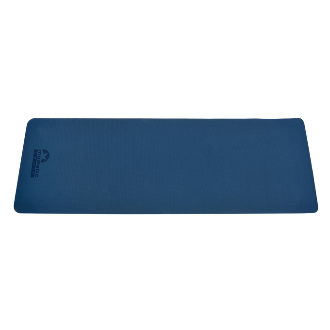Mata do ćwiczeń Majestic Yoga 183x61x0,6 cm niebieska