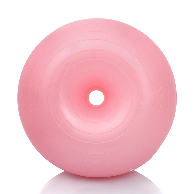 Piłka gimnastyczna Donut różowa Majestic Sport