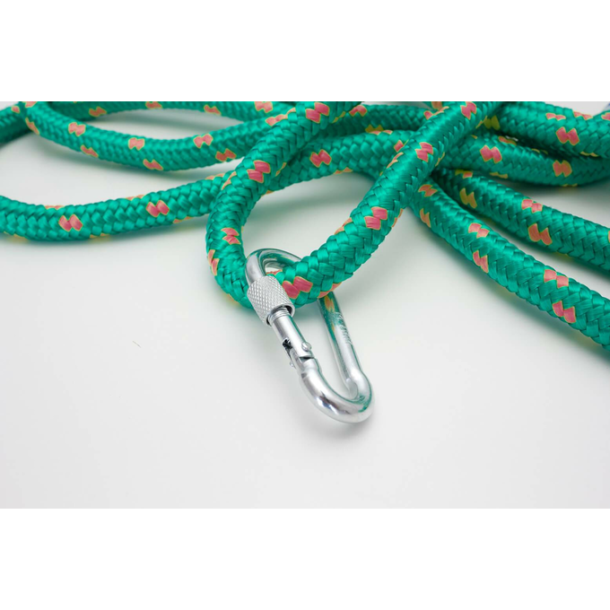 Zestaw do mocowania hamaku huśtawki kokonu linka+karabińczyk Majestic Sport