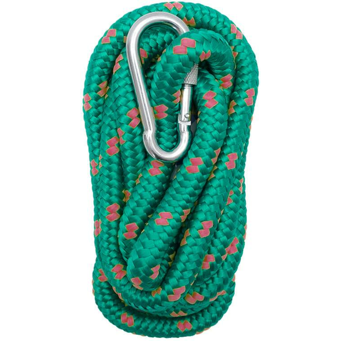 Zestaw do mocowania hamaku huśtawki kokonu linka+karabińczyk Majestic Sport