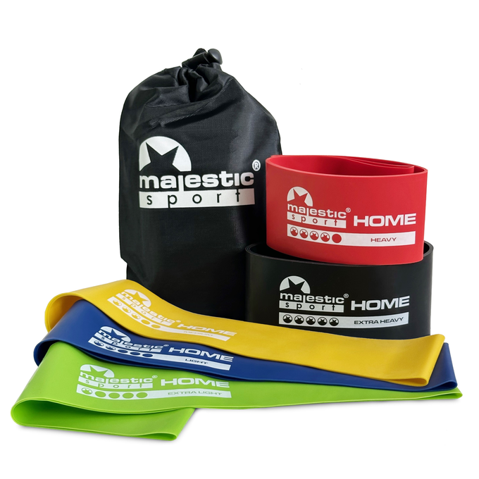 Zestaw gum do ćwiczeń HOME MINI BAND 5 sztuk z woreczkiem