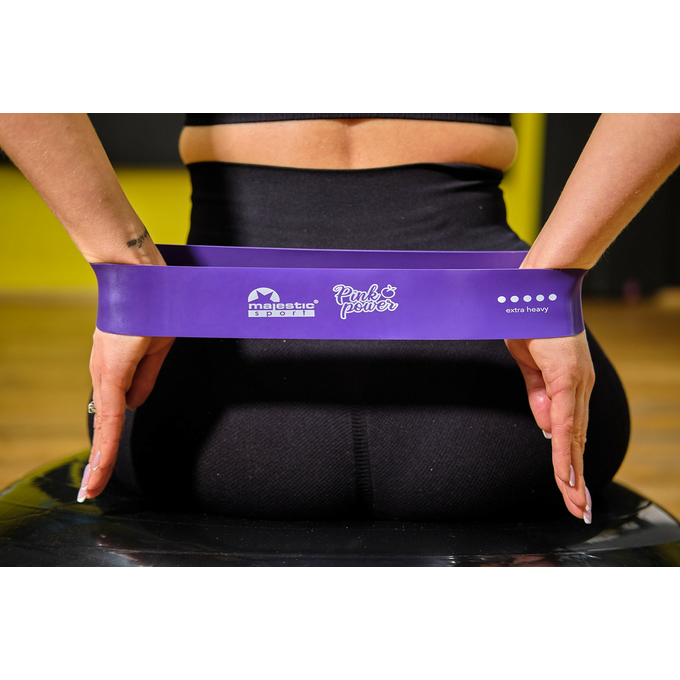 Zestaw gum do ćwiczeń PINK POWER 5 sztuk