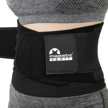 Pas neoprenowy wyszczuplający Majestic Sport czarny