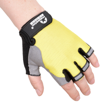 Rękawiczki rowerowe RAPID Majestic Sport limonkowo-czarne