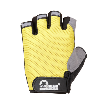 Rękawiczki rowerowe RAPID Majestic Sport limonkowo-czarne