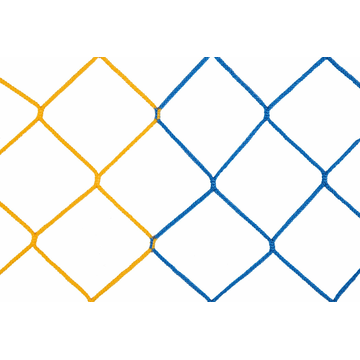 Siatka do bramki pełnowymiarowej 7,32x2,44 m głębokość 200/200 cm PP 4 mm