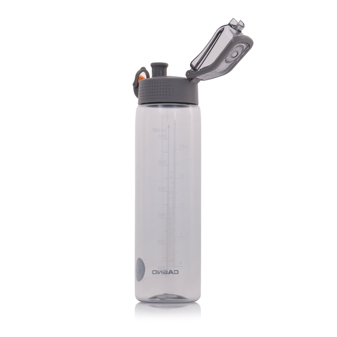 Butelka na wodę Casno Tennessee Clear 750 ml szara